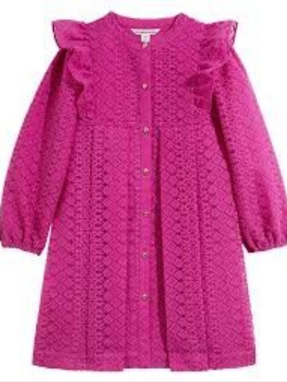 EUC Country Road Fuchsia Lace Frill Dress Size 12yrs